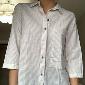 Linen striped blouse